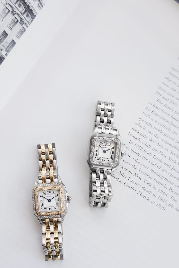 Luxury Ladies Quartz Watch (cartier dupe)