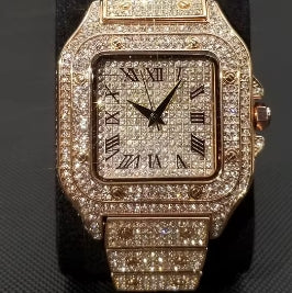 iced out moissanite cartier dupe