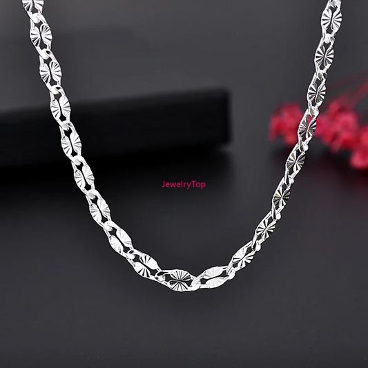 silvr men necklace