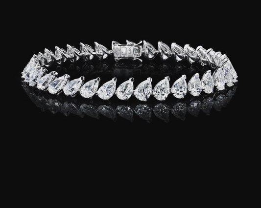 Waterdrop Moissanite Tennis Bracelets