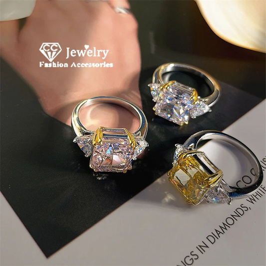 luxury ring pink/yellow