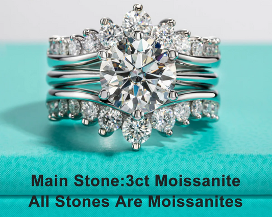 Moissanite Wedding Bands 18k Gold