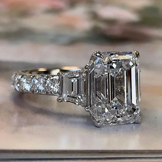 Crystal wedding band