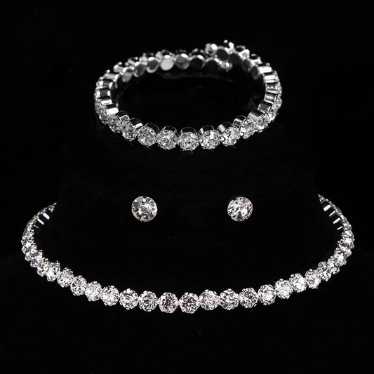 Round Crystal Jewelry Set