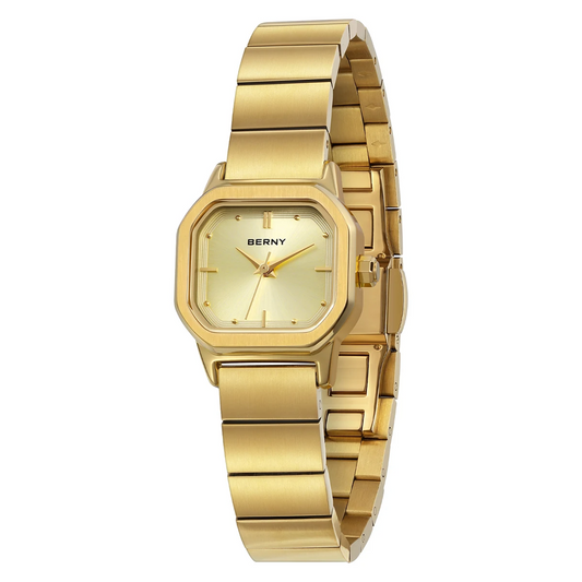 BERNY gold square watch