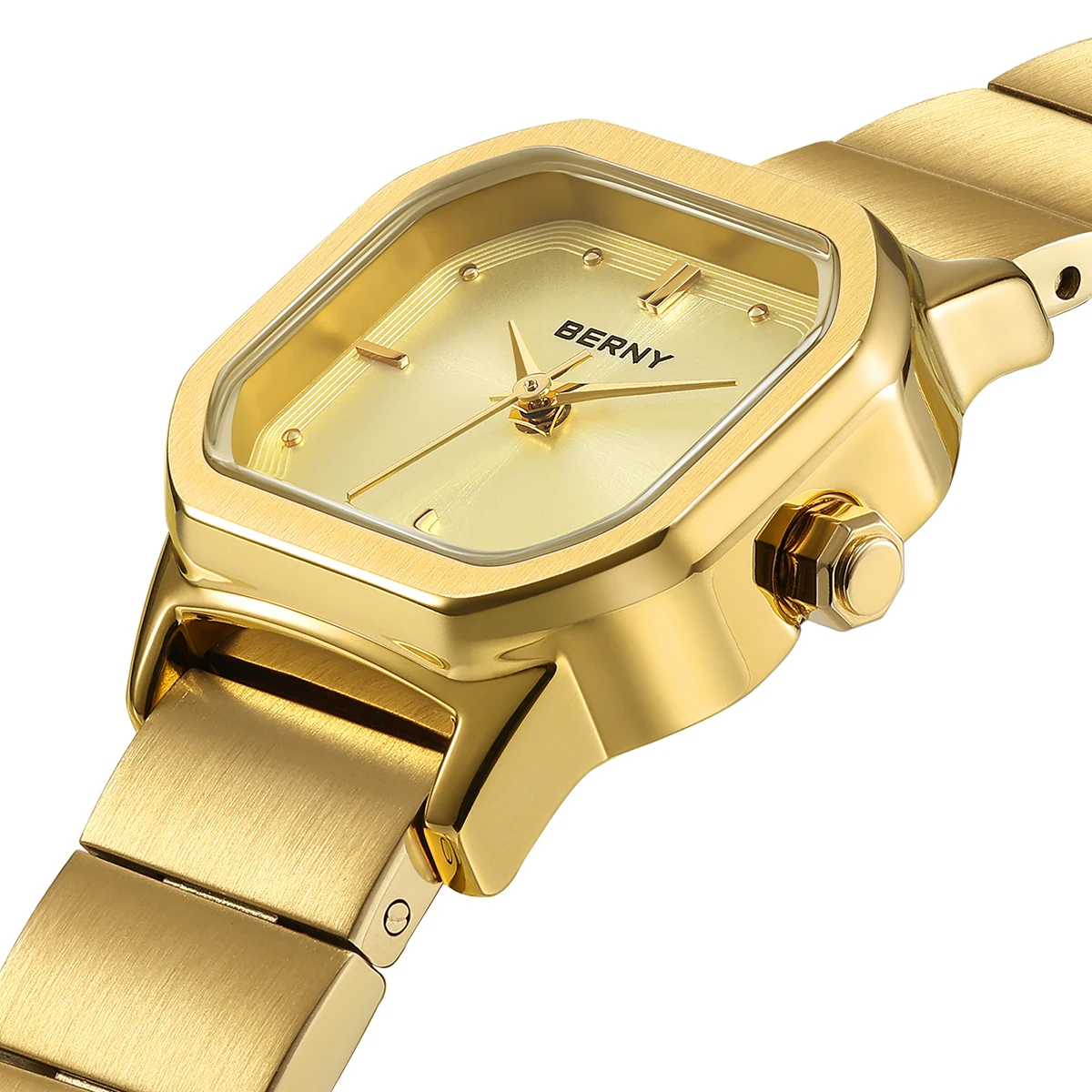 BERNY gold square watch