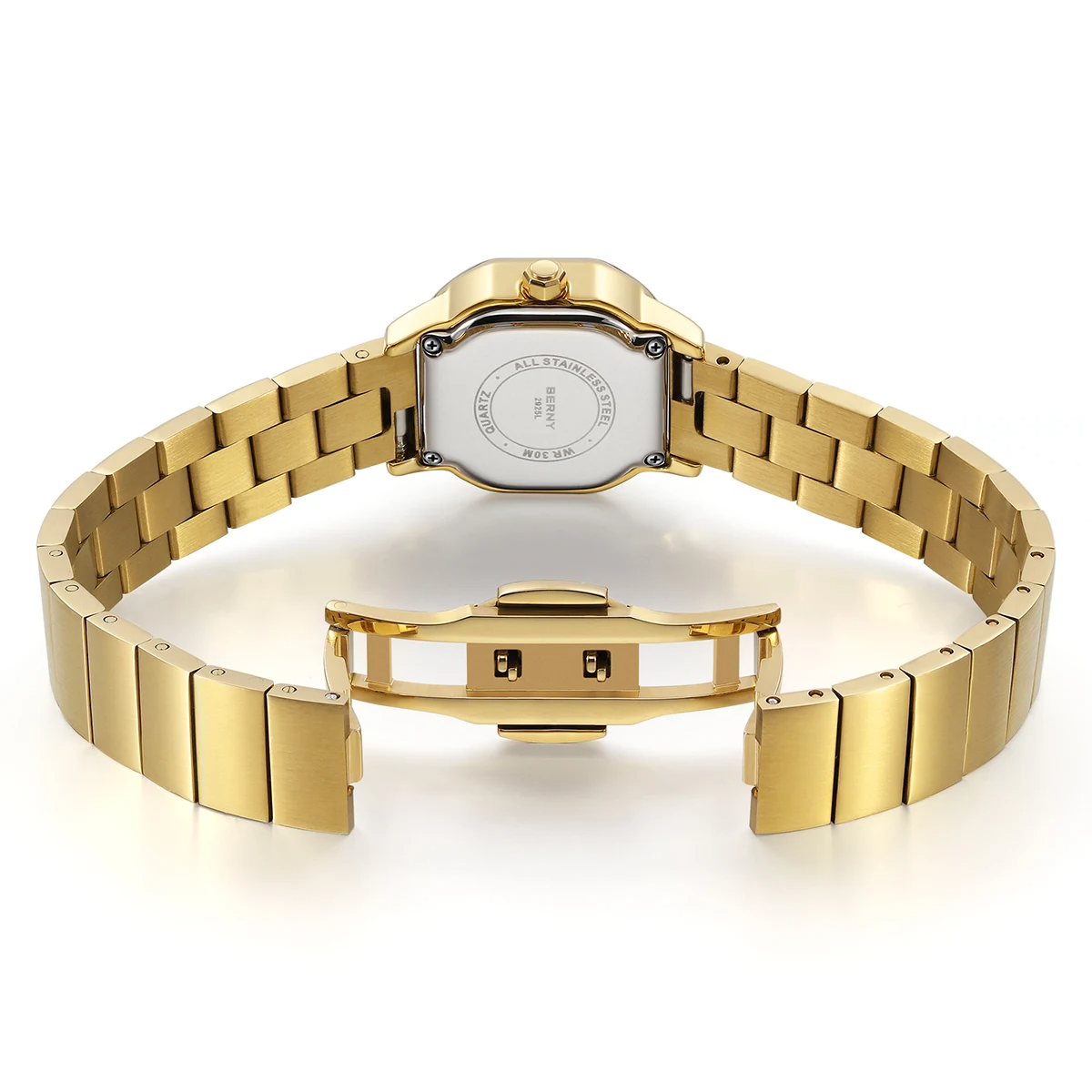 BERNY gold square watch