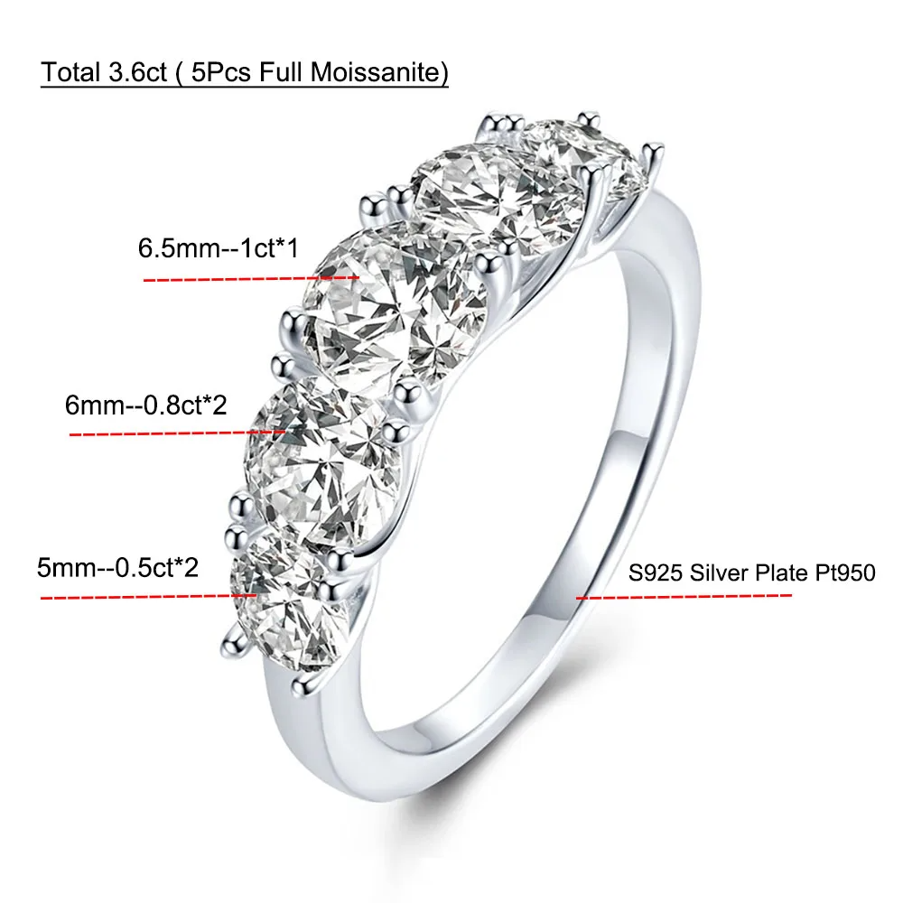 Moissanite Diamond Rings