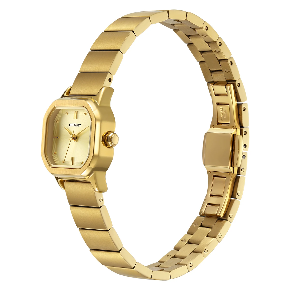 BERNY gold square watch