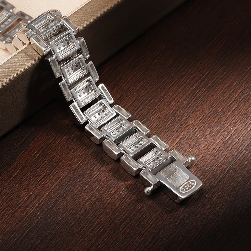 Cuban Watch Bracelet Full Diamond GRA