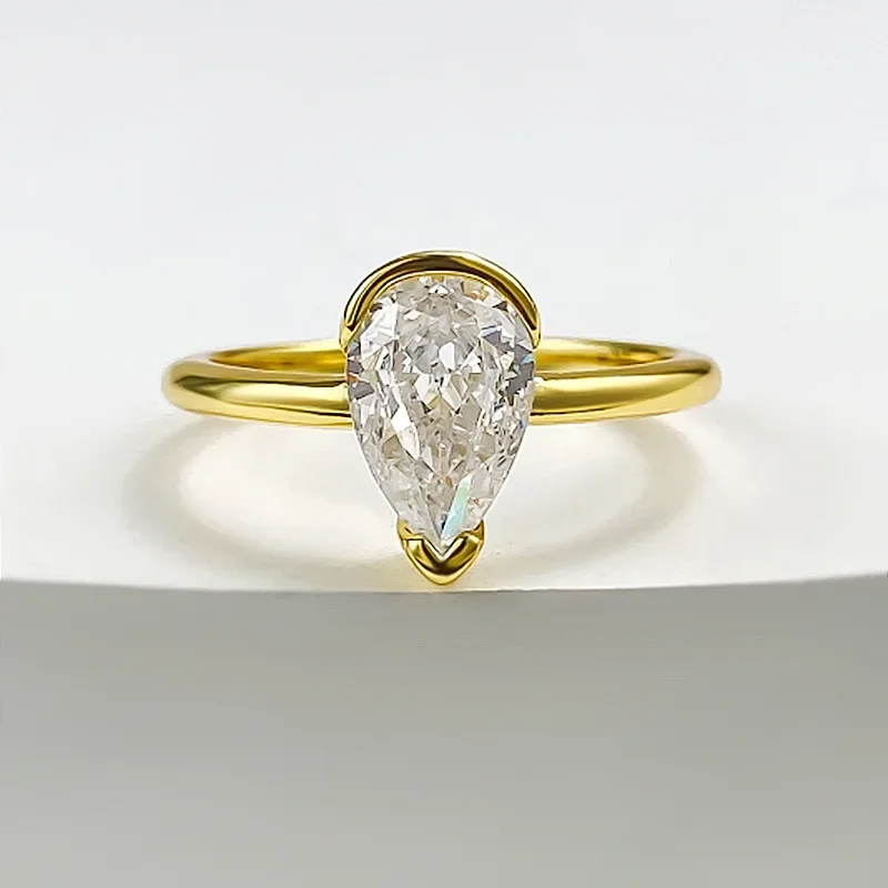 14K Gold Lab Diamond Ring