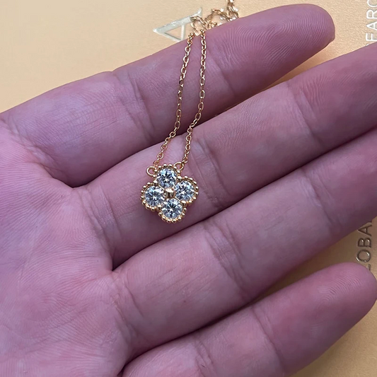 Moissanite Clover Necklace