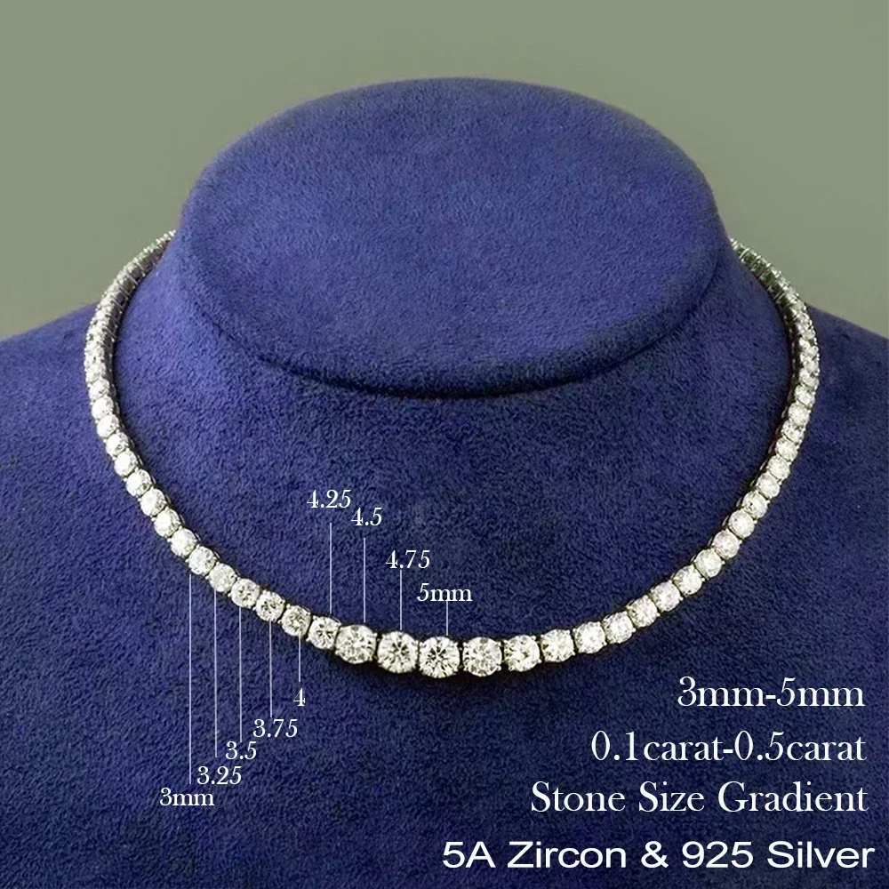 Moissanite Tennis Necklace